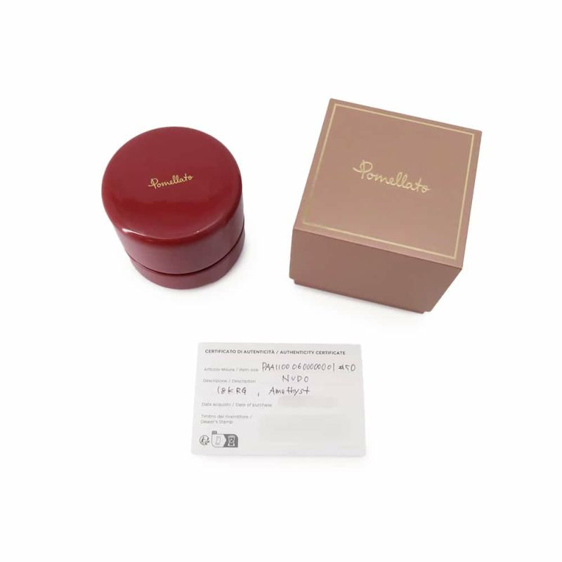 ポメラート リング ヌード クラシック アメシスト K18PG/K18WG リングサイズ50 PAA1100_O6000_000OI アメジスト