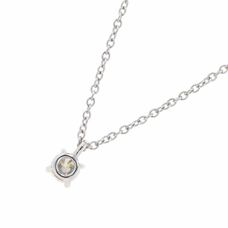 ティファニー ネックレス ソリティア ペンダント ダイヤモンド 0.18ct Pt950プラチナ 60007525 Co 鑑定書付き ジュエリー