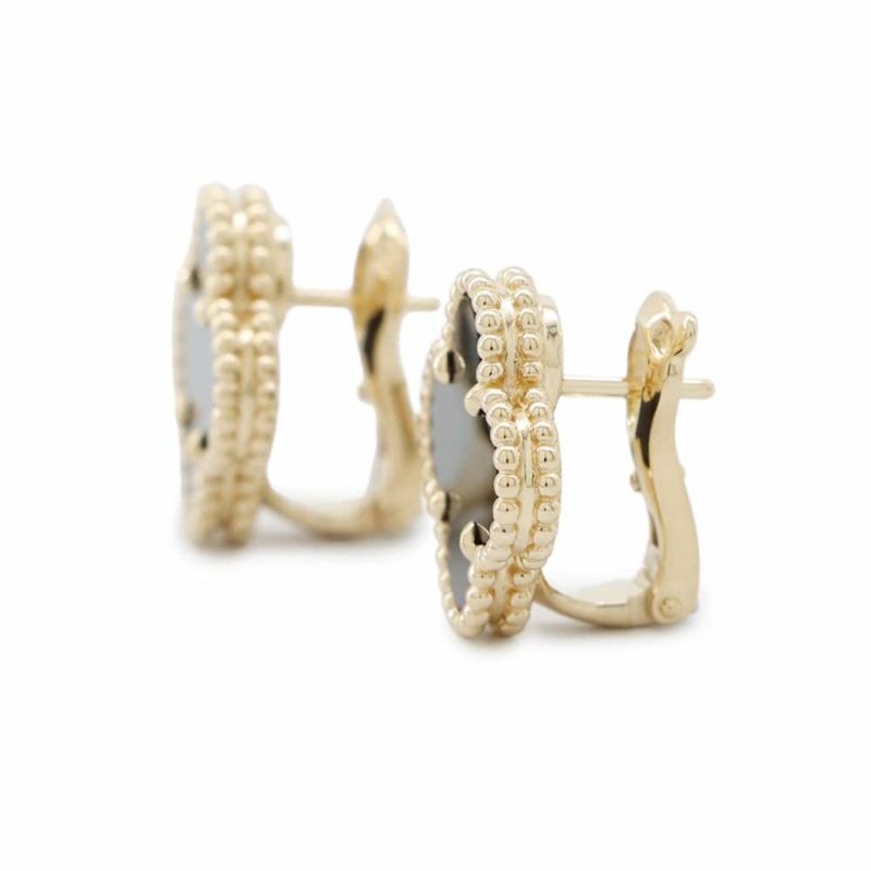 ヴァンクリーフ&アーペル イヤリング ヴィンテージ アルハンブラ イヤリング オニキス K18YG VCARA44200