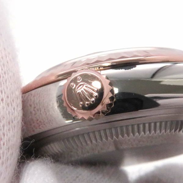 ロレックス レディ デイトジャスト SS/K18PG 279171 ROLEX 腕時計 レディース チョコレート文字盤