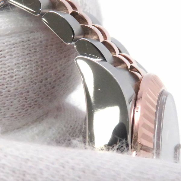 ロレックス レディ デイトジャスト SS/K18PG 279171 ROLEX 腕時計 レディース チョコレート文字盤