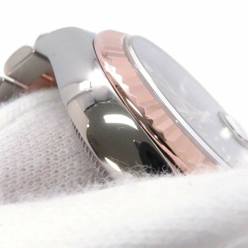 ロレックス レディ デイトジャスト SS/K18PG 279171 ROLEX 腕時計 レディース チョコレート文字盤