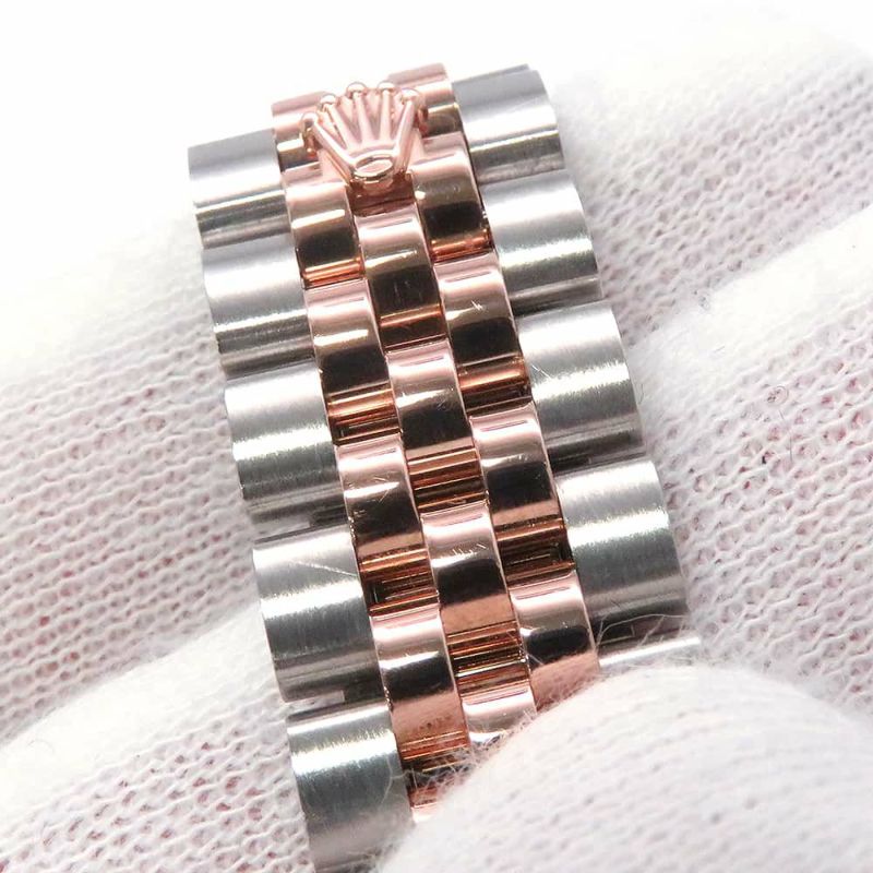 ロレックス レディ デイトジャスト SS/K18PG 279171 ROLEX 腕時計 レディース チョコレート文字盤