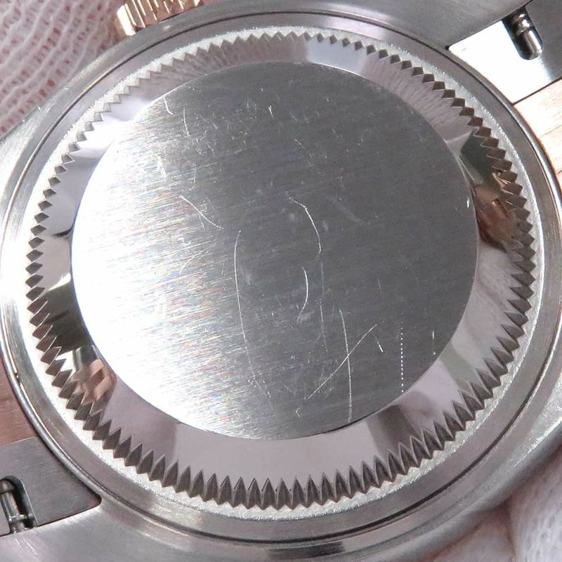 ロレックス レディ デイトジャスト SS/K18PG 279171 ROLEX 腕時計 レディース チョコレート文字盤