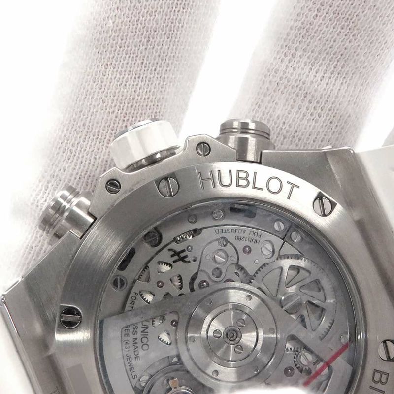 ウブロ ビッグバン ウニコ ホワイト ダイヤモンド 441.NE.2011.RW.1104 HUBLOT 腕時計 白文字盤