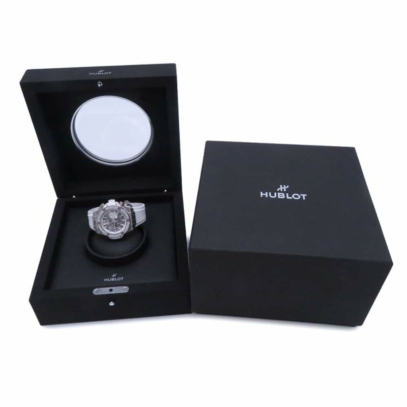 ウブロ ビッグバン ウニコ ホワイト ダイヤモンド 441.NE.2011.RW.1104 HUBLOT 腕時計 白文字盤