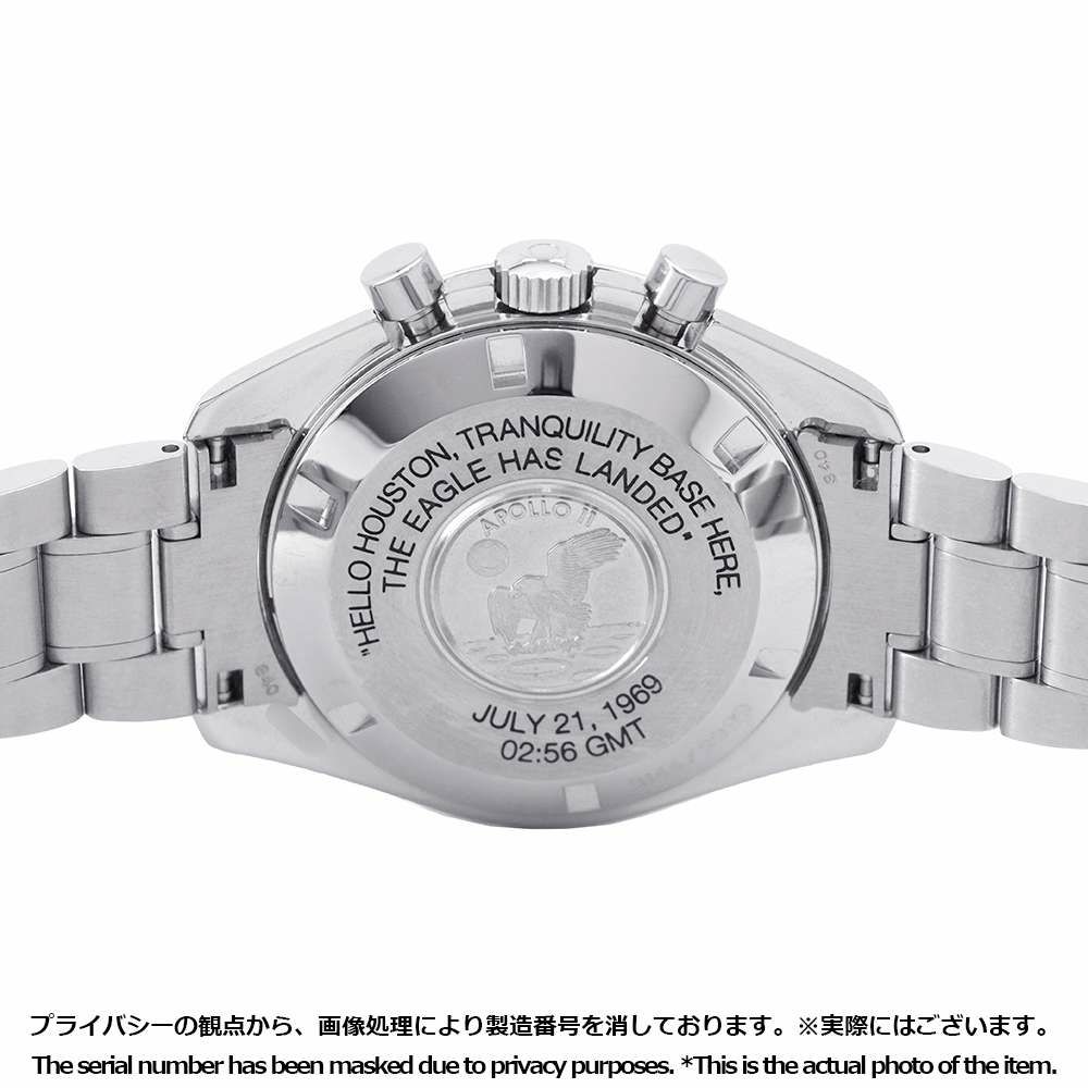 オメガ スピードマスター プロフェッショナル アポロ11号 月面着陸30周年 9999本限定モデル 腕時計 黒文字盤
