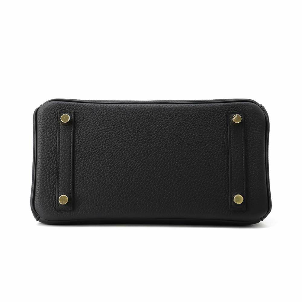 エルメス バーキン25 タッチ ブラック/ゴールド金具 トゴ/アリゲーターマット W刻印 HERMES Birkin ハンドバッグ 黒