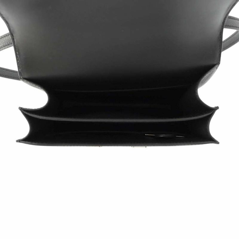 エルメス ミニ コンスタンス3 ミロワール ブラック/シルバー金具 エプソン W刻印 黒