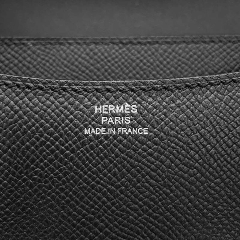 エルメス ミニ コンスタンス3 ミロワール ブラック/シルバー金具 エプソン W刻印 黒