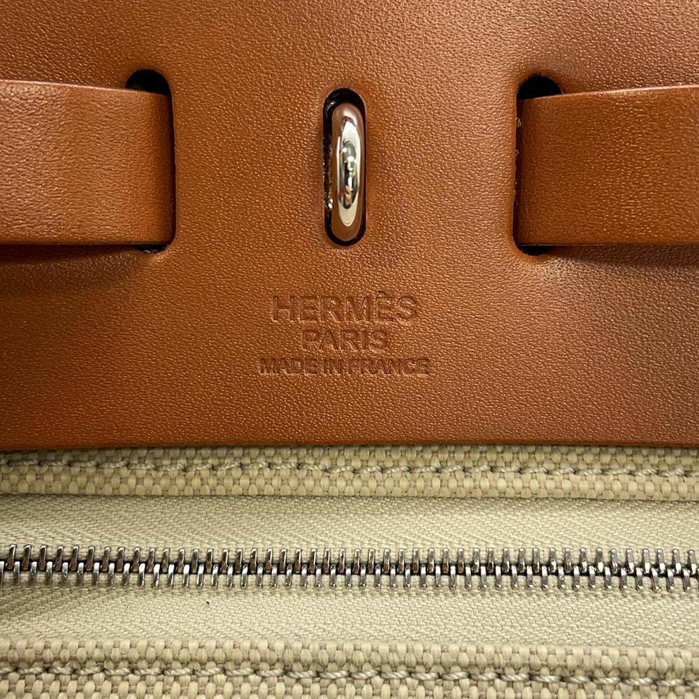 エルメス エールバッグジップPM ルトゥルネ ベトン/フォーブ/シルバー金具 トワルミリタリー/ヴァッシュハンター B刻印