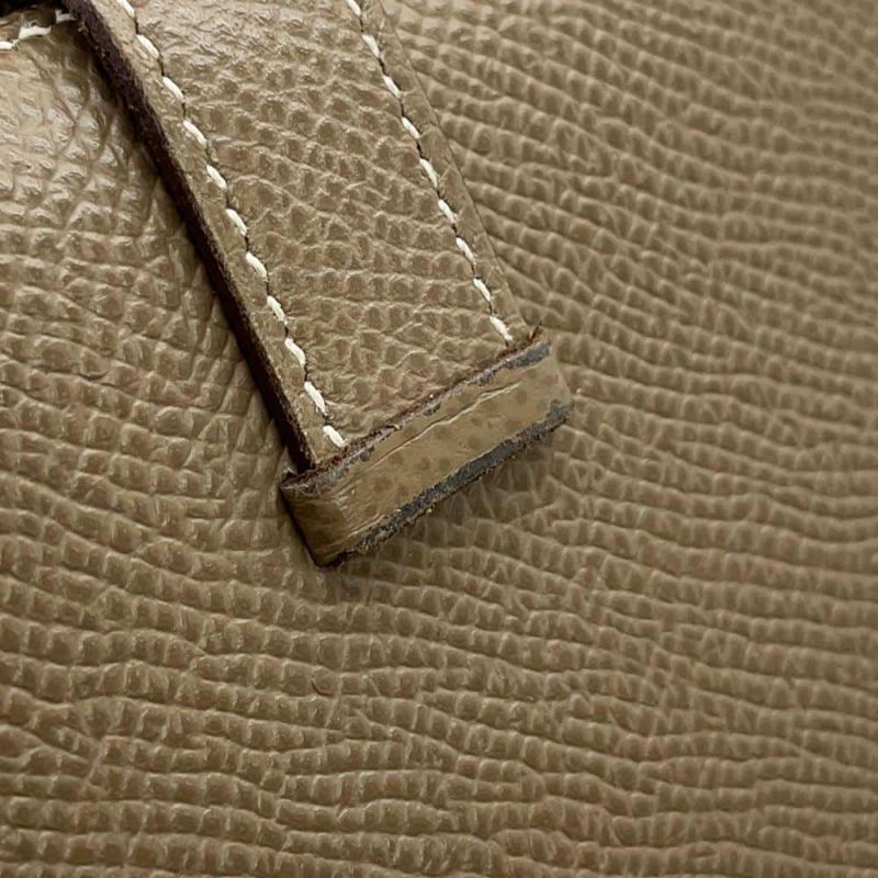 エルメス 二つ折り財布 ベアンコンパクト エトゥープ/ゴールド金具 エプソン Y刻印 HERMES 財布