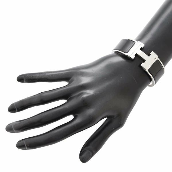 エルメス ブレスレット クリック H クリッククラックGM ブラック/シルバー金具 HERMES アクセサリー