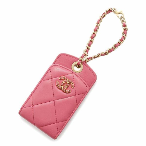 シャネル ラゲージタグ マトラッセ ココマーク ラムスキン AP1119 CHANEL チャーム