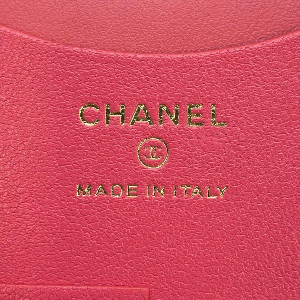 シャネル ラゲージタグ マトラッセ ココマーク ラムスキン AP1119 CHANEL チャーム