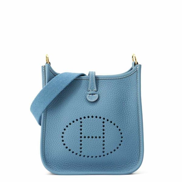 エルメス エブリンTPM アマゾン ニューブルージーン/ゴールド金具 トリヨンクレマンス B刻印