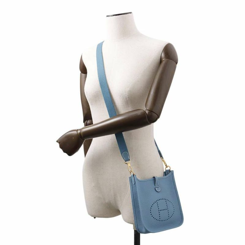 エルメス エブリンTPM アマゾン ニューブルージーン/ゴールド金具 トリヨンクレマンス B刻印