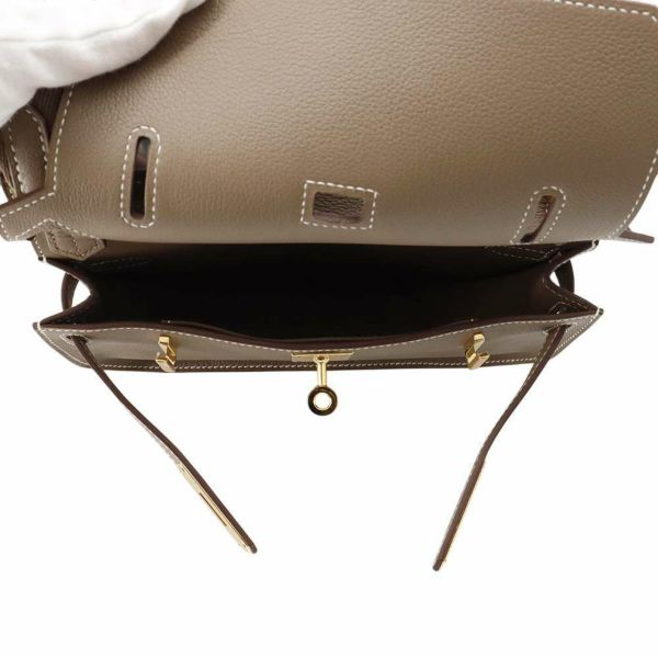 エルメス ジプシエール ミニ エトゥープ/ゴールド金具  エバーカラー B刻印 HERMES バッグ