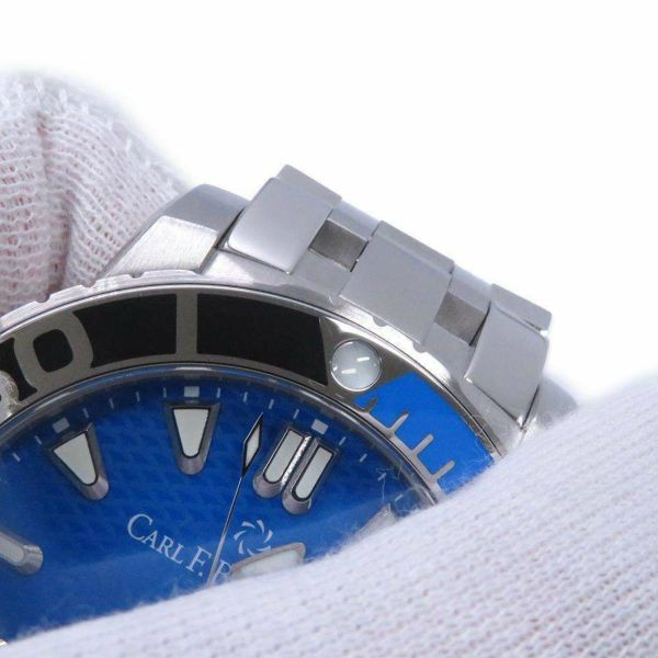 カール F.ブヘラ パトラビ スキューバテック CARL F. BUCHERER 腕時計 ブルー文字盤