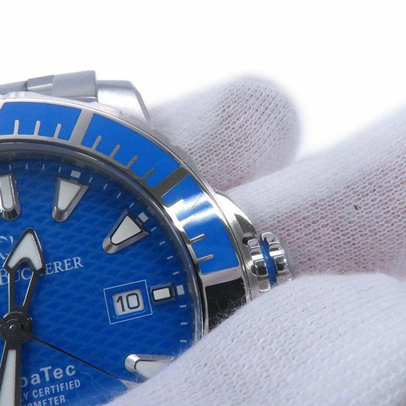 カール F.ブヘラ パトラビ スキューバテック CARL F. BUCHERER 腕時計 ブルー文字盤