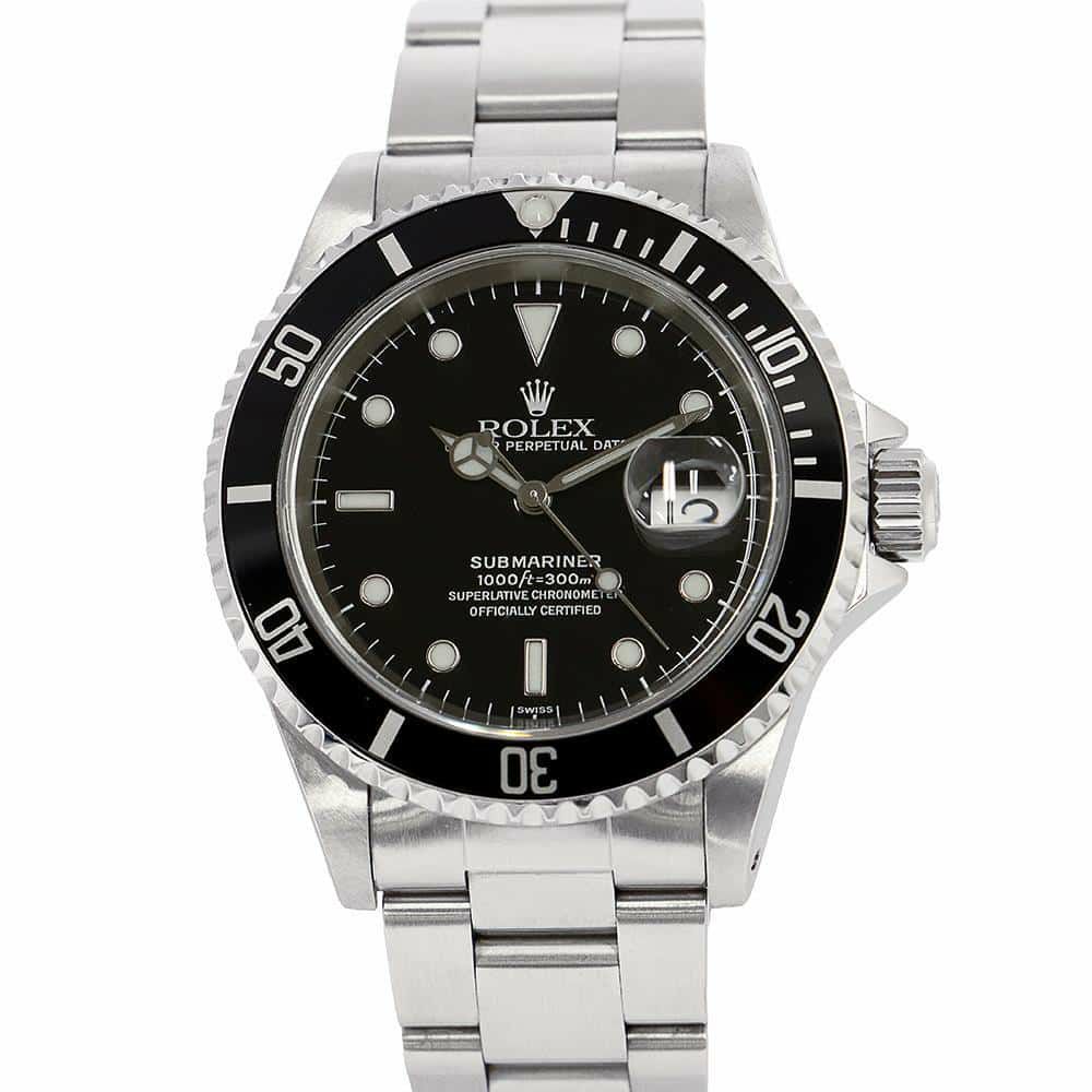 ロレックス サブマリーナ デイト A番 16610 ROLEX 腕時計 黒文字盤