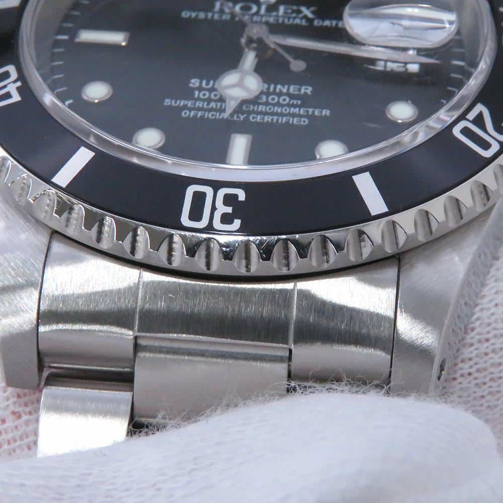 ロレックス サブマリーナ デイト A番 16610 ROLEX 腕時計 黒文字盤