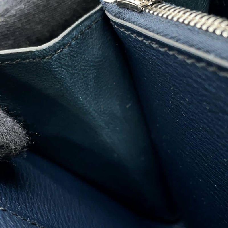 エルメス ケリーウォレット ロング トゥーゴー ヴェールフォンセ/シルバー金具 アリゲーターシャイン W刻印