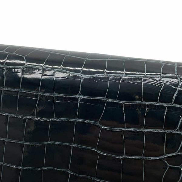 エルメス ケリーウォレット ロング トゥーゴー ヴェールフォンセ/シルバー金具 アリゲーターシャイン W刻印