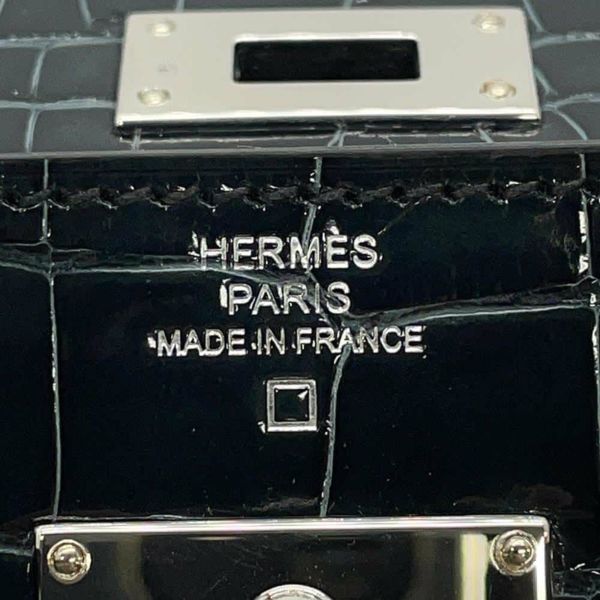 エルメス ケリーウォレット ロング トゥーゴー ヴェールフォンセ/シルバー金具 アリゲーターシャイン W刻印