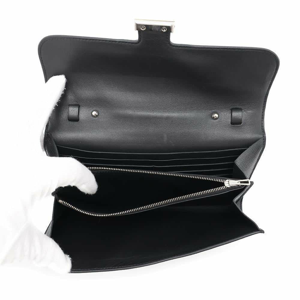 エルメス 長財布 コンスタンス トゥーゴー ロング ブラック/シルバー金具 エプソン Z刻印 黒