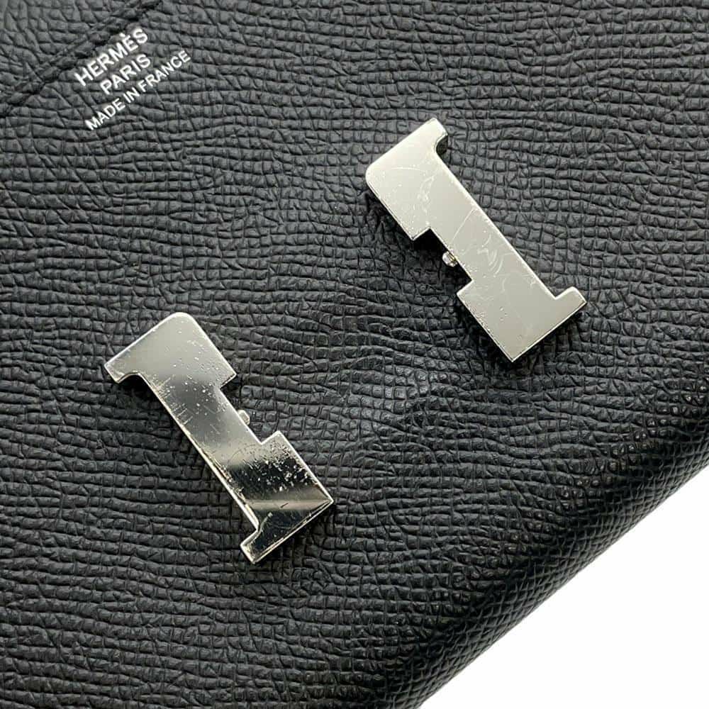 エルメス 長財布 コンスタンス トゥーゴー ロング ブラック/シルバー金具 エプソン Z刻印 黒