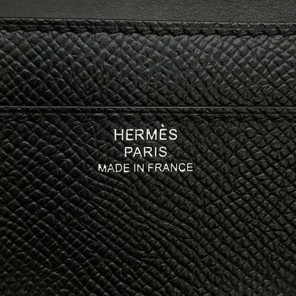 エルメス 長財布 コンスタンス トゥーゴー ロング ブラック/シルバー金具 エプソン Z刻印 黒