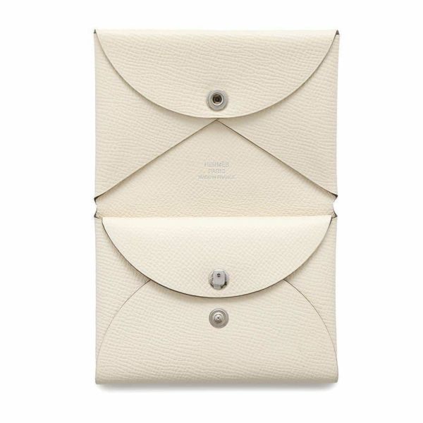 エルメス コインケース カルヴィ デュオ ナタ/シルバー金具 エプソン B刻印 HERMES 財布
