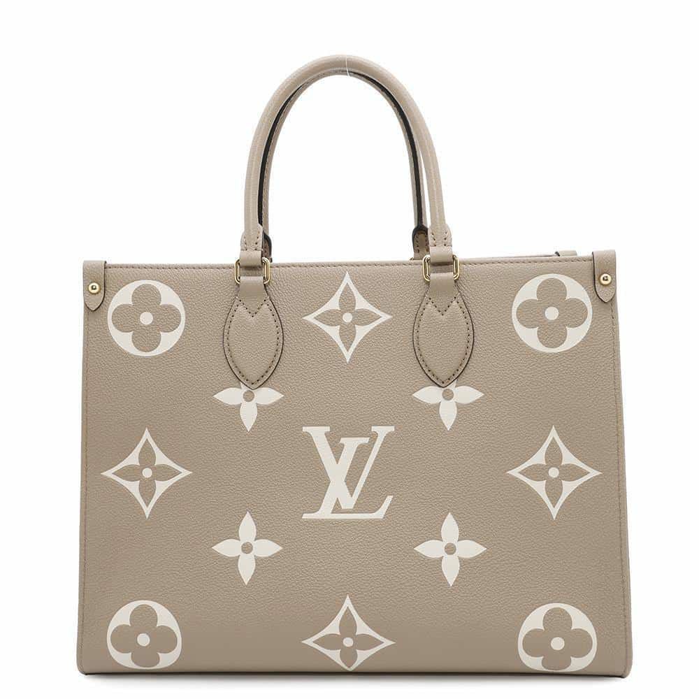 ルイヴィトン トートバッグ モノグラム・アンプラント オンザゴーMM M45494 LOUIS VUITTON バイカラー