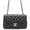 シャネル チェーンショルダーバッグ ミニ マトラッセ 20 ココマーク ラムスキン A69900 CHANEL フラップ 黒