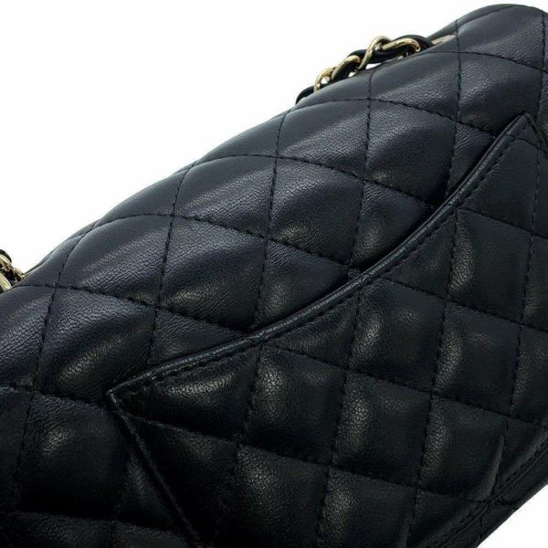 シャネル チェーンショルダーバッグ ミニ マトラッセ 20 ココマーク ラムスキン A69900 CHANEL フラップ 黒