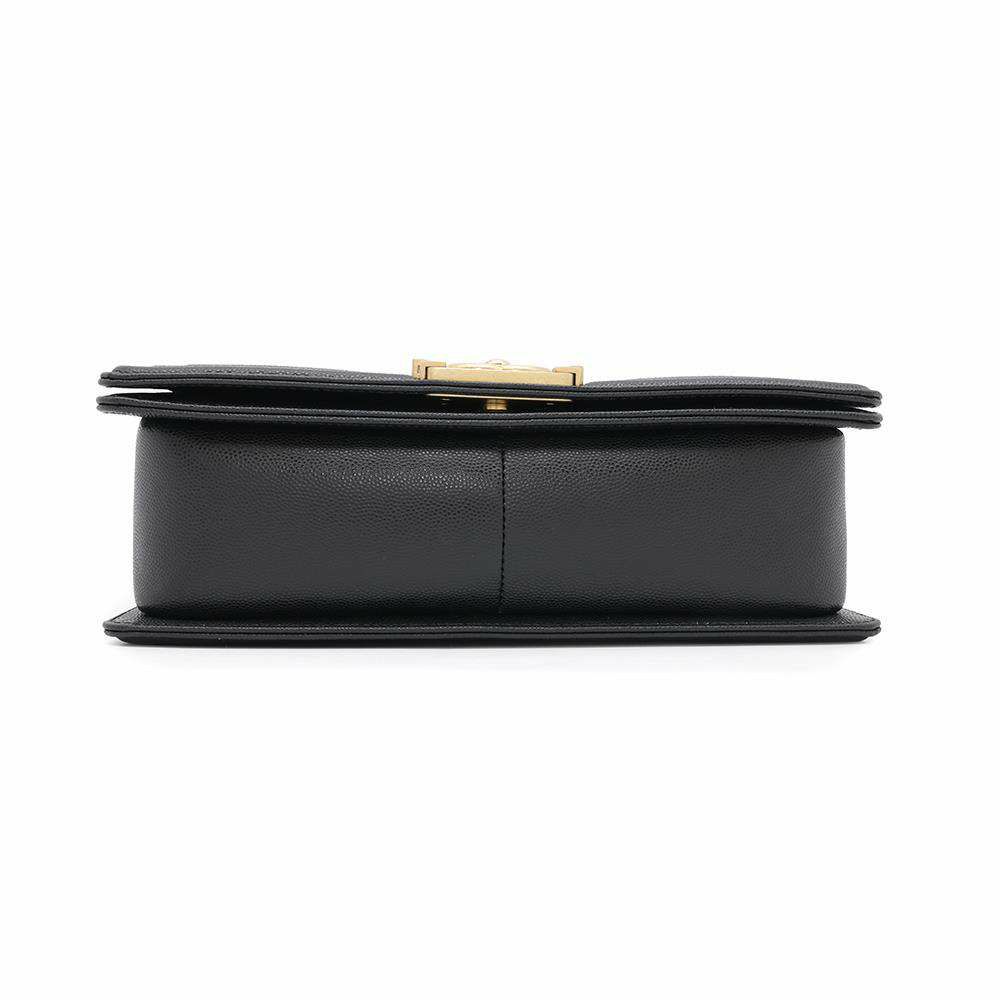 シャネル チェーンショルダーバッグ ココマーク ボーイシャネル キャビアスキン A67086 CHANEL 斜めがけ BOY CHANEL 黒