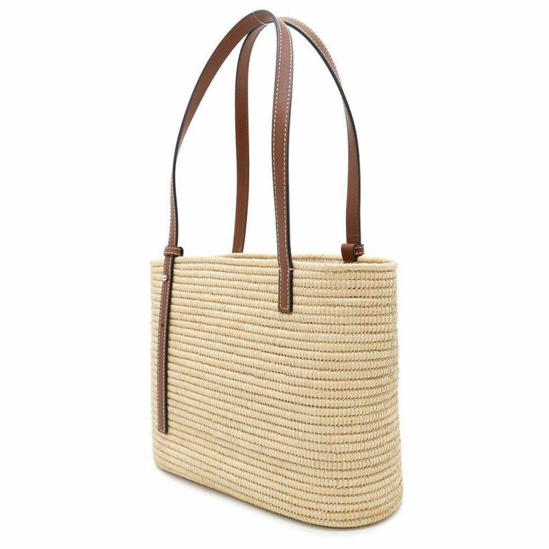 ロエベ トートバッグ スクエアバスケット スモール ラフィア カーフレザー A223099X02 LOEWE カゴバッグ