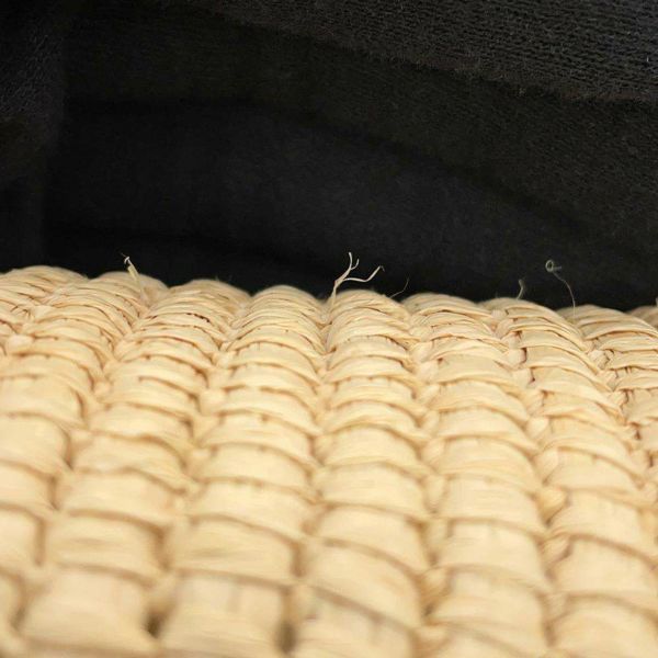 ロエベ トートバッグ スクエアバスケット スモール ラフィア カーフレザー A223099X02 LOEWE カゴバッグ