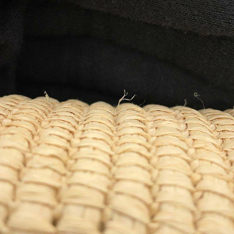 ロエベ トートバッグ スクエアバスケット スモール ラフィア カーフレザー A223099X02 LOEWE カゴバッグ