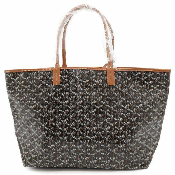 ゴヤール トートバッグ サンルイPM PVC/レザー STLOUIPMLTY01CL03P GOYARD ポーチ付き 黒