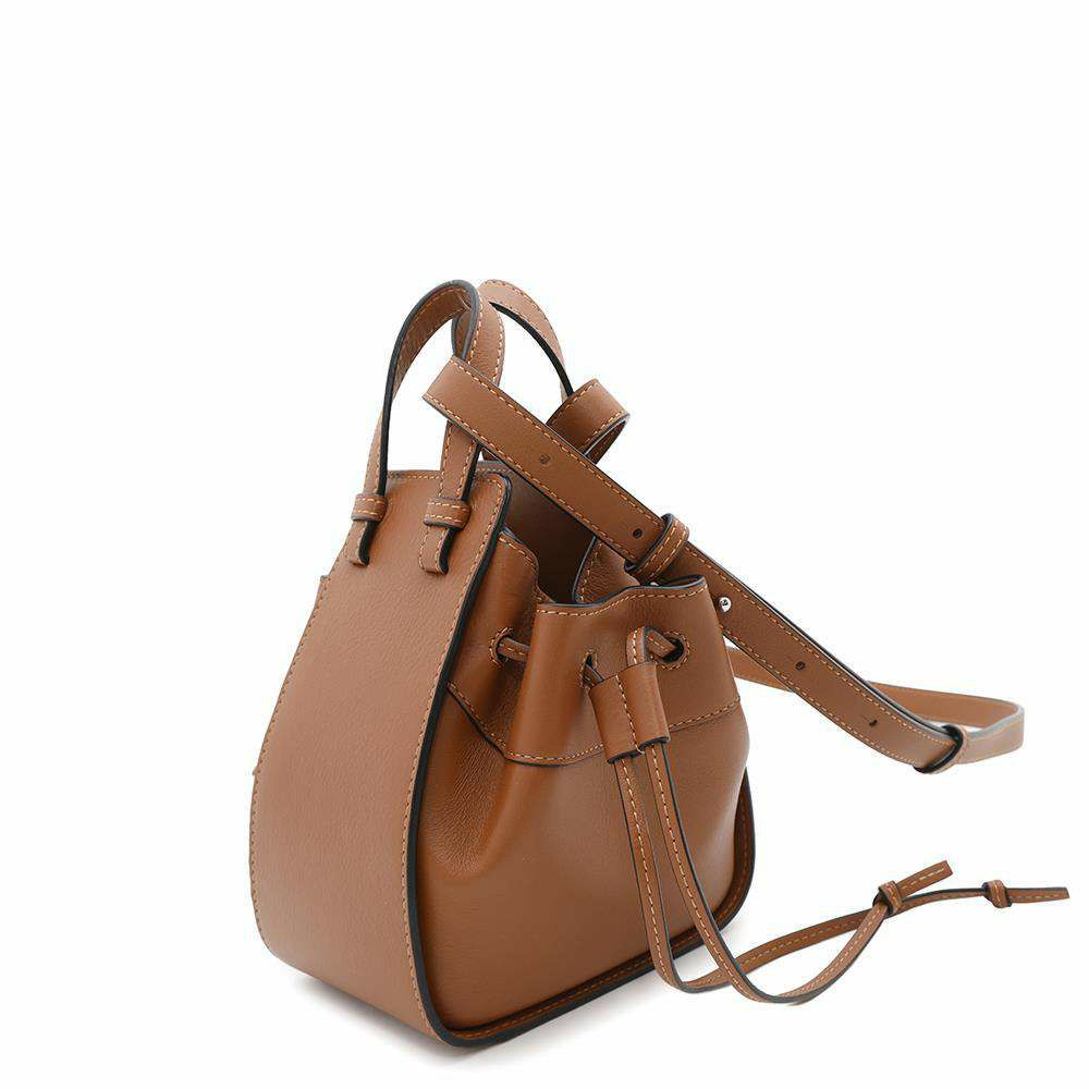 ロエベ ハンドバッグ ドローストリング ハンモック ミニ 314.30.V07 LOEWE 2way ブラウン