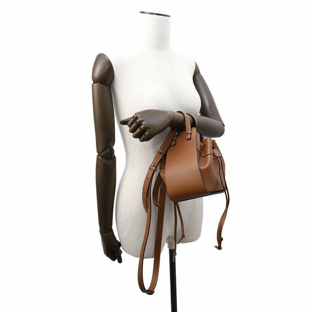 ロエベ ハンドバッグ ドローストリング ハンモック ミニ 314.30.V07 LOEWE 2way ブラウン