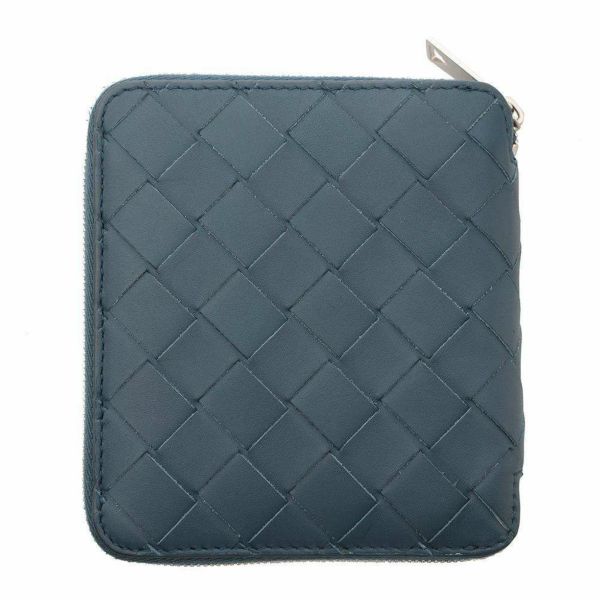 ボッテガヴェネタ 二つ折り財布 イントレチャート コンパクト ジップ アラウンド ウォレット  BOTTEGA VENETA 財布 コンパクトウォレット