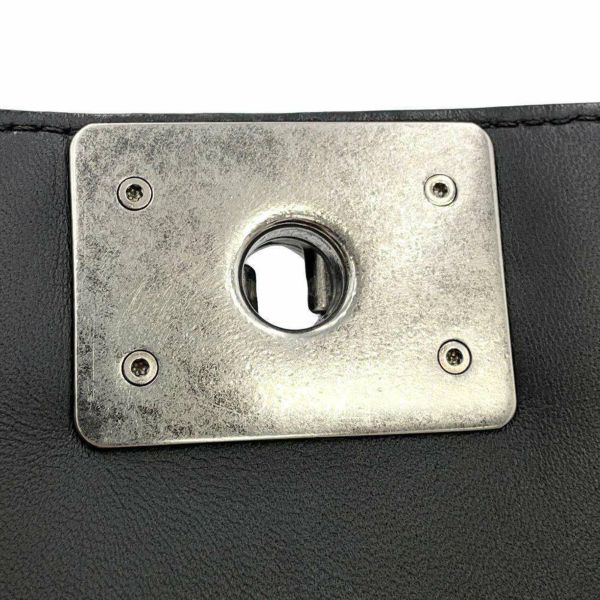 シャネル チェーンショルダーバッグ ボーイシャネル ラージ マトラッセ ココマーク ラムスキン A92193 CHANEL 黒