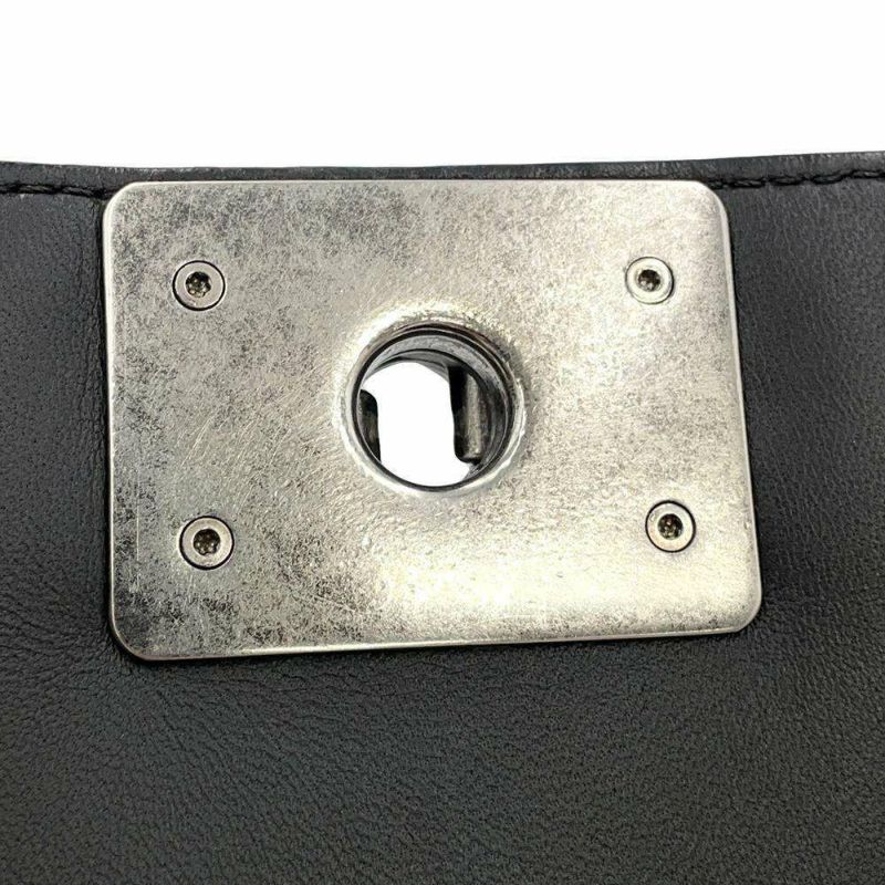 シャネル チェーンショルダーバッグ ボーイシャネル ラージ マトラッセ ココマーク ラムスキン A92193 CHANEL 黒