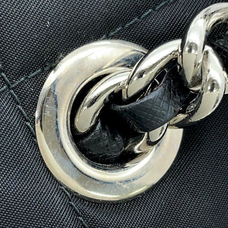 プラダ チェーントートバッグ キルティング ナイロン レザー 1BG740 PRADA バッグ 黒 2wayショルダーバッグ アウトレット品