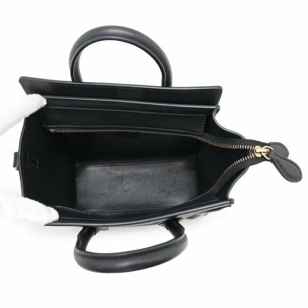 セリーヌ ハンドバッグ ラゲージ ナノショッパー レザー 189243 CELINE バッグ 2wayショルダーバッグ 黒