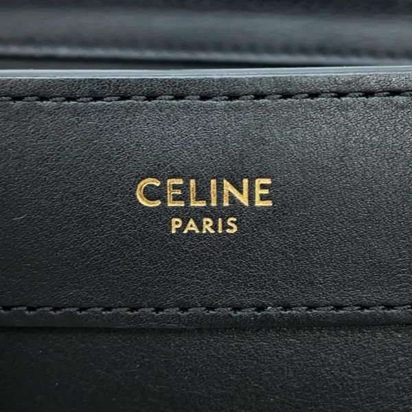 セリーヌ ハンドバッグ ラゲージ ナノショッパー レザー 189243 CELINE バッグ 2wayショルダーバッグ 黒