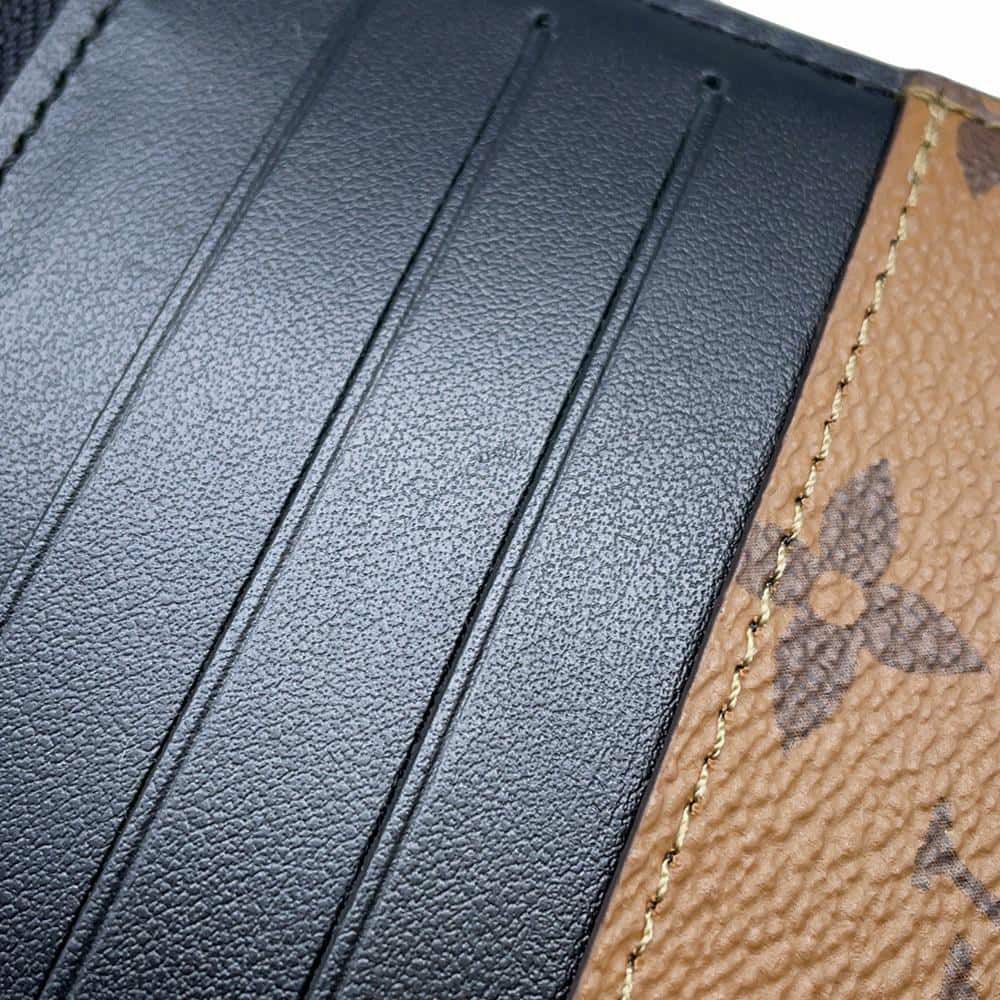 ルイヴィトン 財布 モノグラム・リバース スリムパース M80390 LOUIS VUITTON ヴィトン ブラック 黒